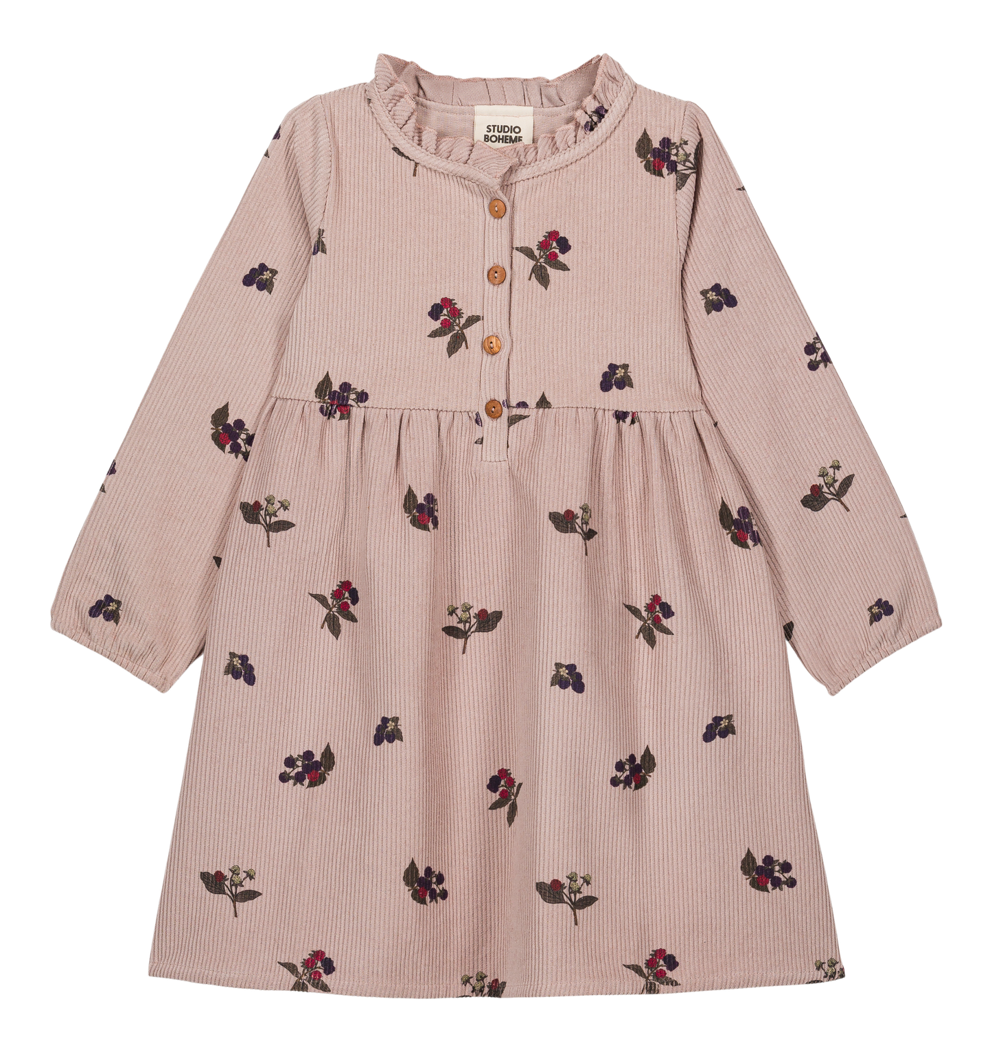 【予約販売】 VERMONT DRESS - LIGHT MAUVE / BLACKBERRIES [STUDIO BOHEME] (25AW) 【2025年9月中旬以降入荷予定】