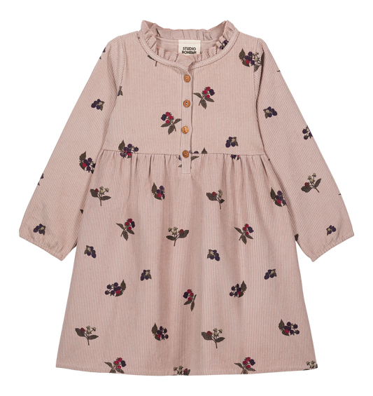 【予約販売】 VERMONT DRESS - LIGHT MAUVE / BLACKBERRIES [STUDIO BOHEME] (25AW) 【2025年9月中旬以降入荷予定】