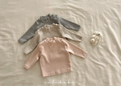half neck stripe tee