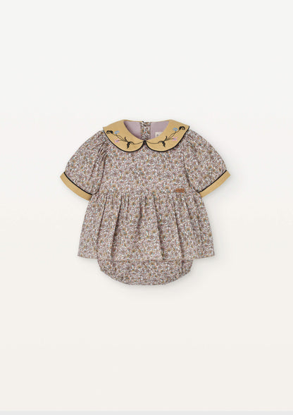Rompers with frill skirt - Cashmere [Popelin] (25SS)