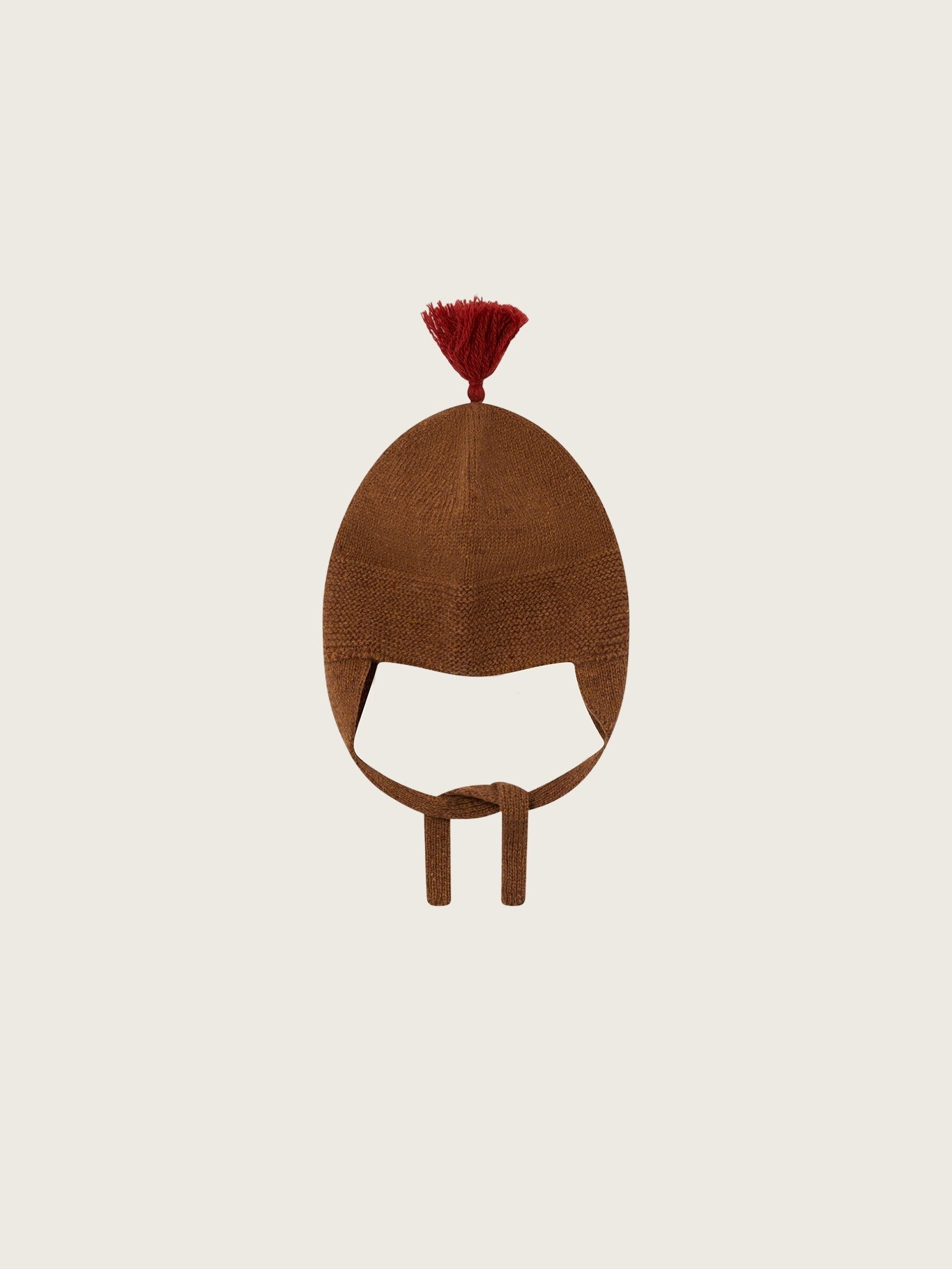 CHESTNUT CONTRAST TASSEL HAT [organic zoo] (25AW)