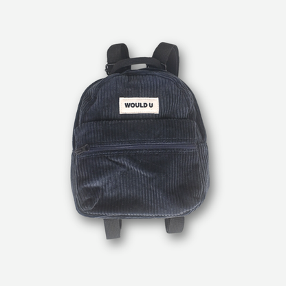 【オーダー会】Wouldu Corduroy Back Pack - Deep Navy [wouldU]【2025年11月下旬以降順次お届け予定】