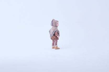 Snow Jacquard Bunny Bonnet - Brown [eLfinFolk / エルフィンフォルク] (25AW•Drop2) 【2025年9月中旬以降発送予定】