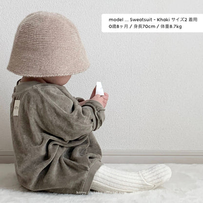 【26年11月オーダー会】 Baby Sweatsuit [EARTH THE ARCHIVE] (全5色) 【2026年3月上旬以降お届け予定】