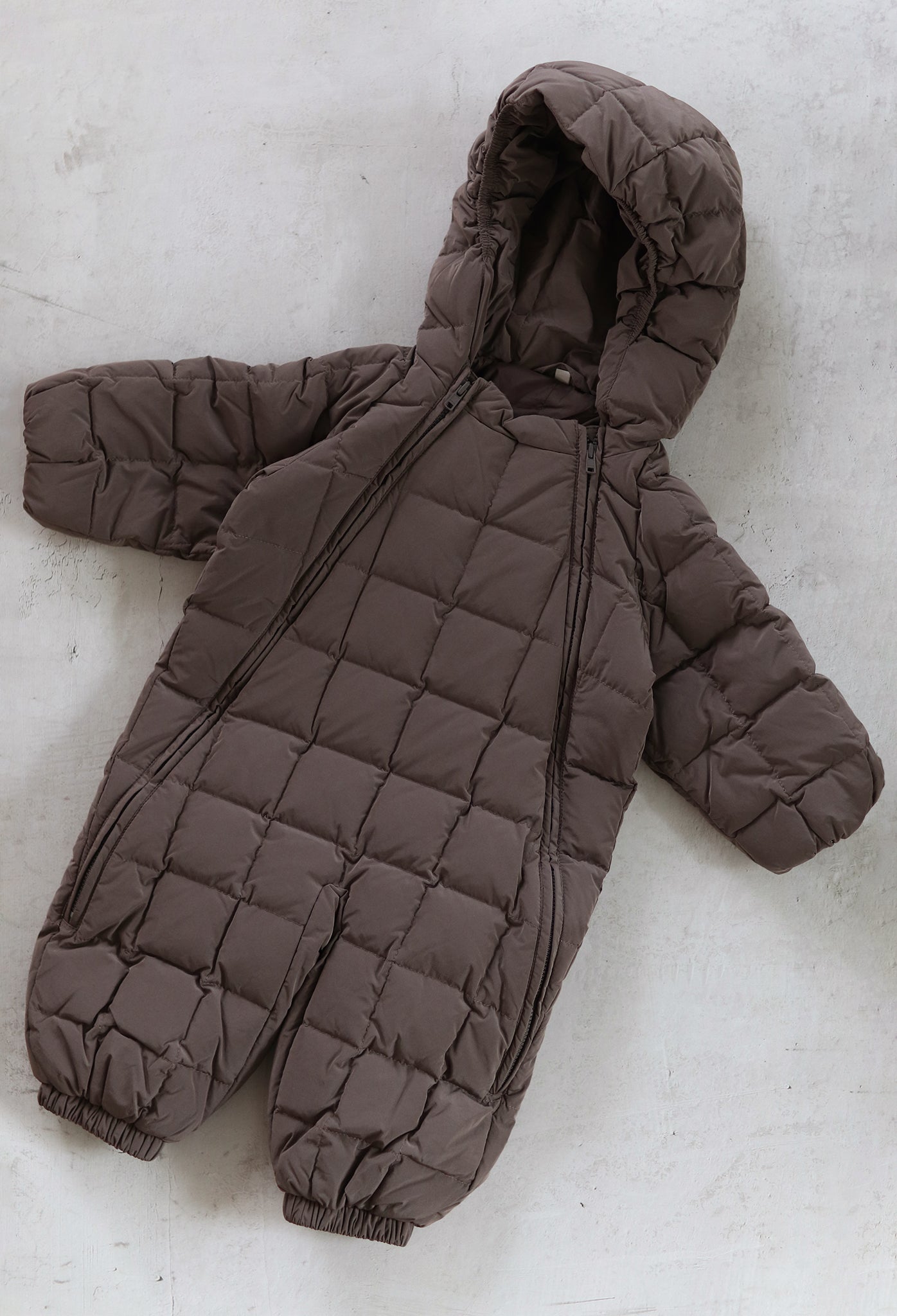 Lightweight padded jumpsuit - Brown [EARTH THE ARCHIVE] (26AW)