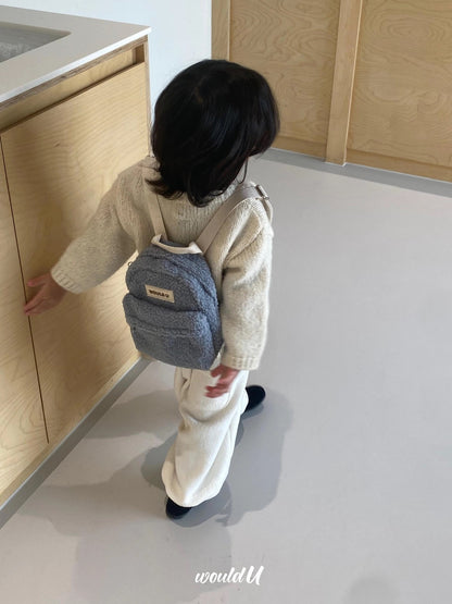 【オーダー会】Wouldu Teddy Back Pack - Baby Blue [wouldU]【2026年1月上旬以降順次お届け予定】