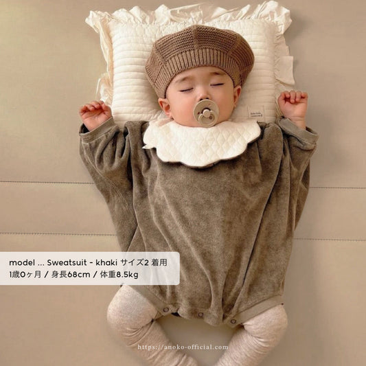 【26年11月オーダー会】 Baby Sweatsuit [EARTH THE ARCHIVE] (全5色) 【2026年3月上旬以降お届け予定】