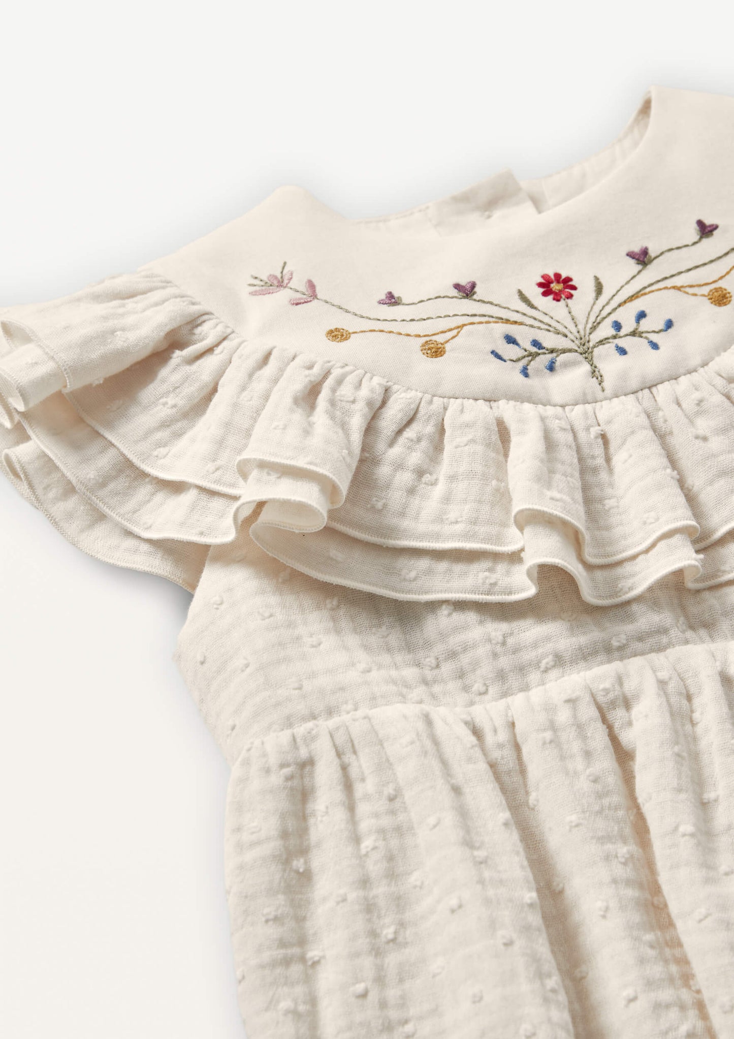 Frill Rompers - Off White [Popelin] (25SS)