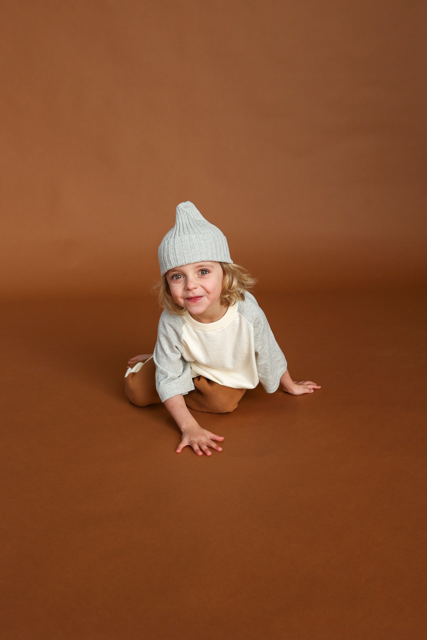 Ribbed Pixie Beanie - Grey Marle [GROWN](25KIDS CLUB)