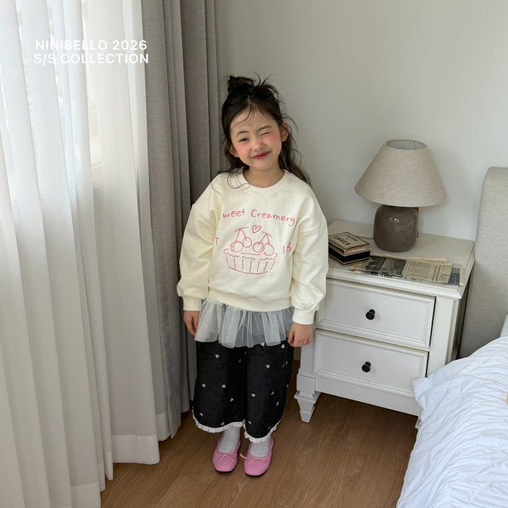 【予約販売】ballerina tutu tee [NINIBELLO] (26SS)【2026年2月下旬以降順次発送】