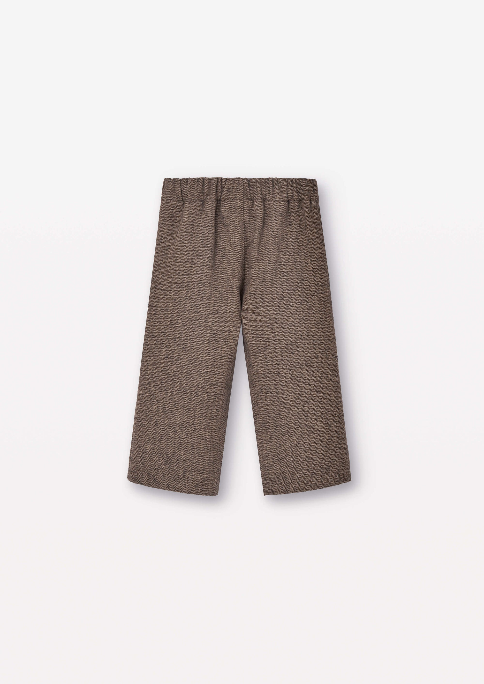 chino trousers (Mod.37.2) Brown micro-herringbone [Popelin](25AW)