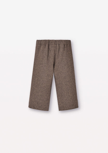 chino trousers (Mod.37.2) Brown micro-herringbone [Popelin](25AW)
