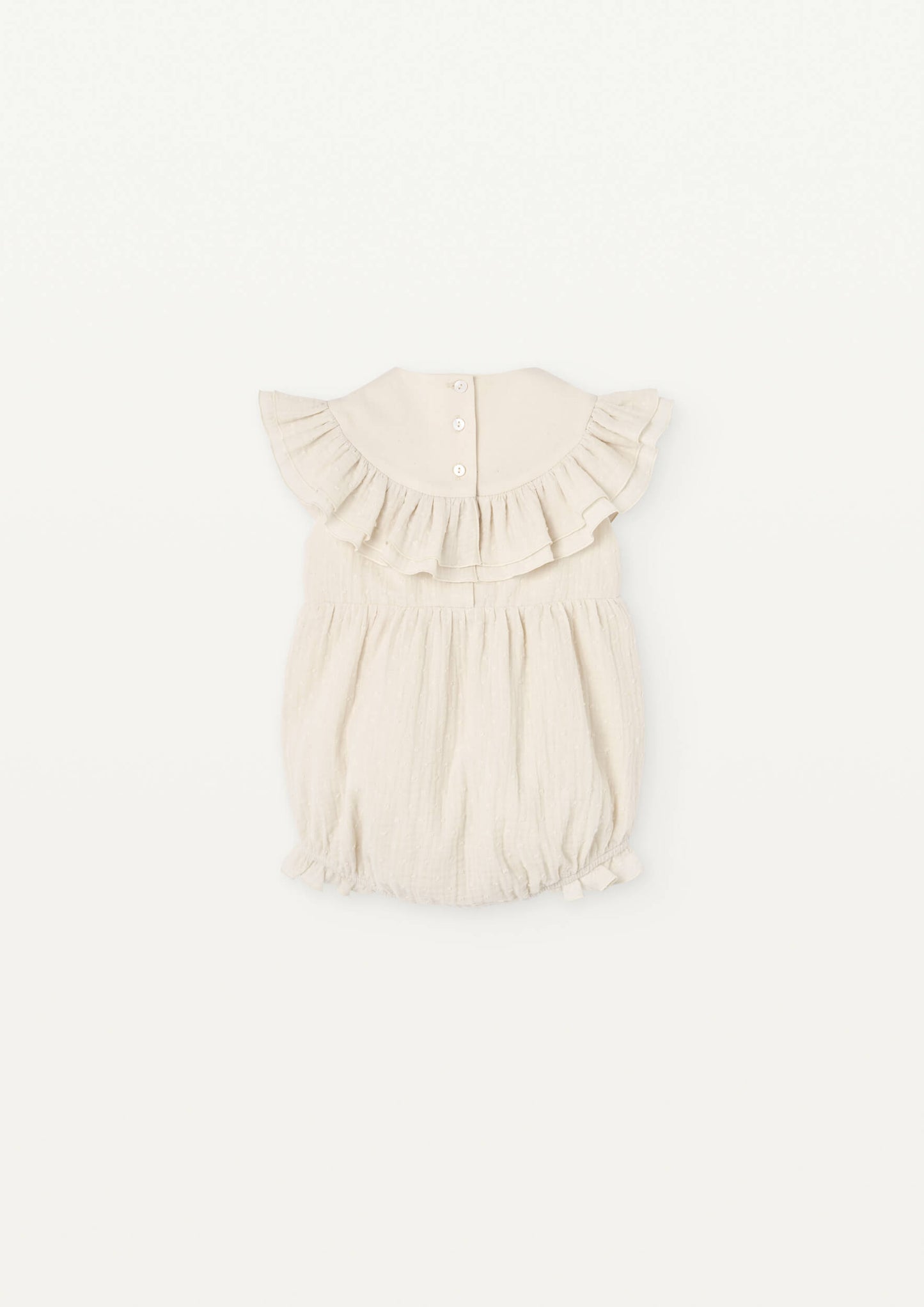 Frill Rompers - Off White [Popelin] (25SS)