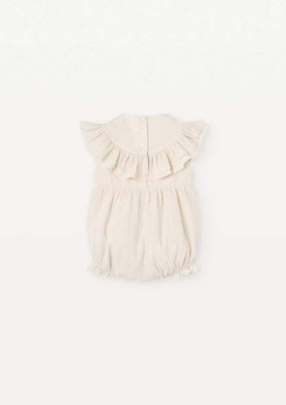 Frill Rompers - Off White [Popelin] (25SS)