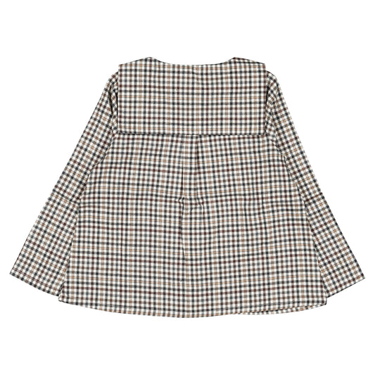 【オーダー会】 Shirt MONCEAU - gingham beige & gray [Maison Marelle](25AW Drop1) 【2025年12月中旬以降発送予定】