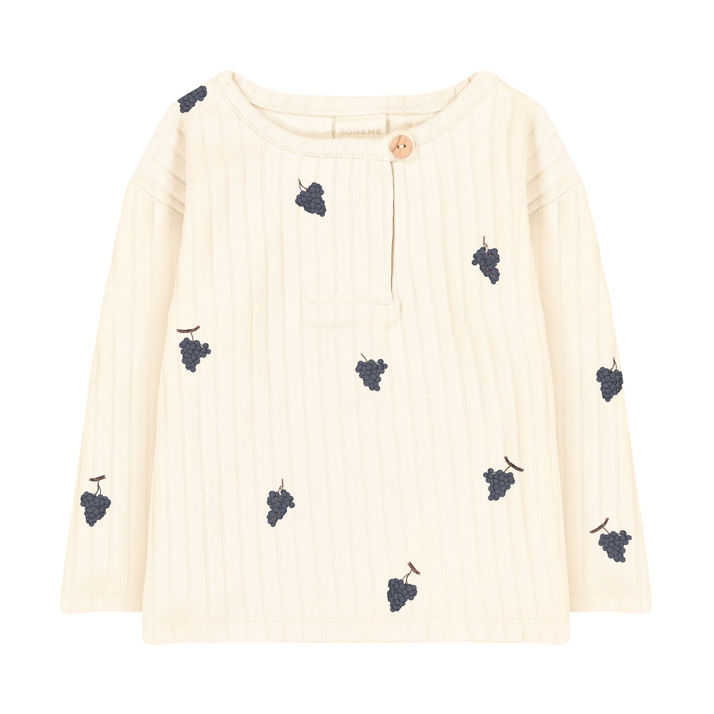 [STUDIO BOHEME] T-SHIRT ORSO / ECRU - RAISIN