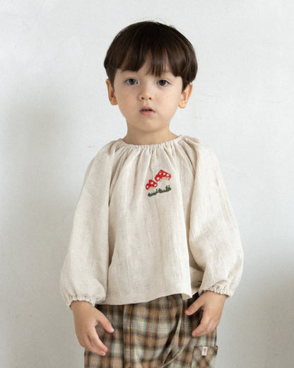 Little Mushroom Blouse [Doucement] (25AW)【2025年10月下旬以降お届け予定】