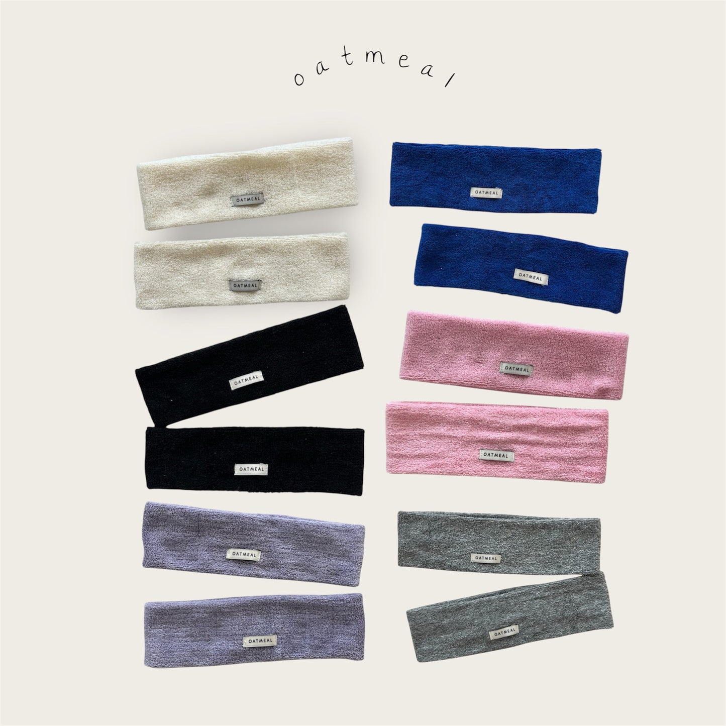 【予約商品】Terry hairband [Oatmeal] (26SS)【2026年3月中旬以降順次発送】