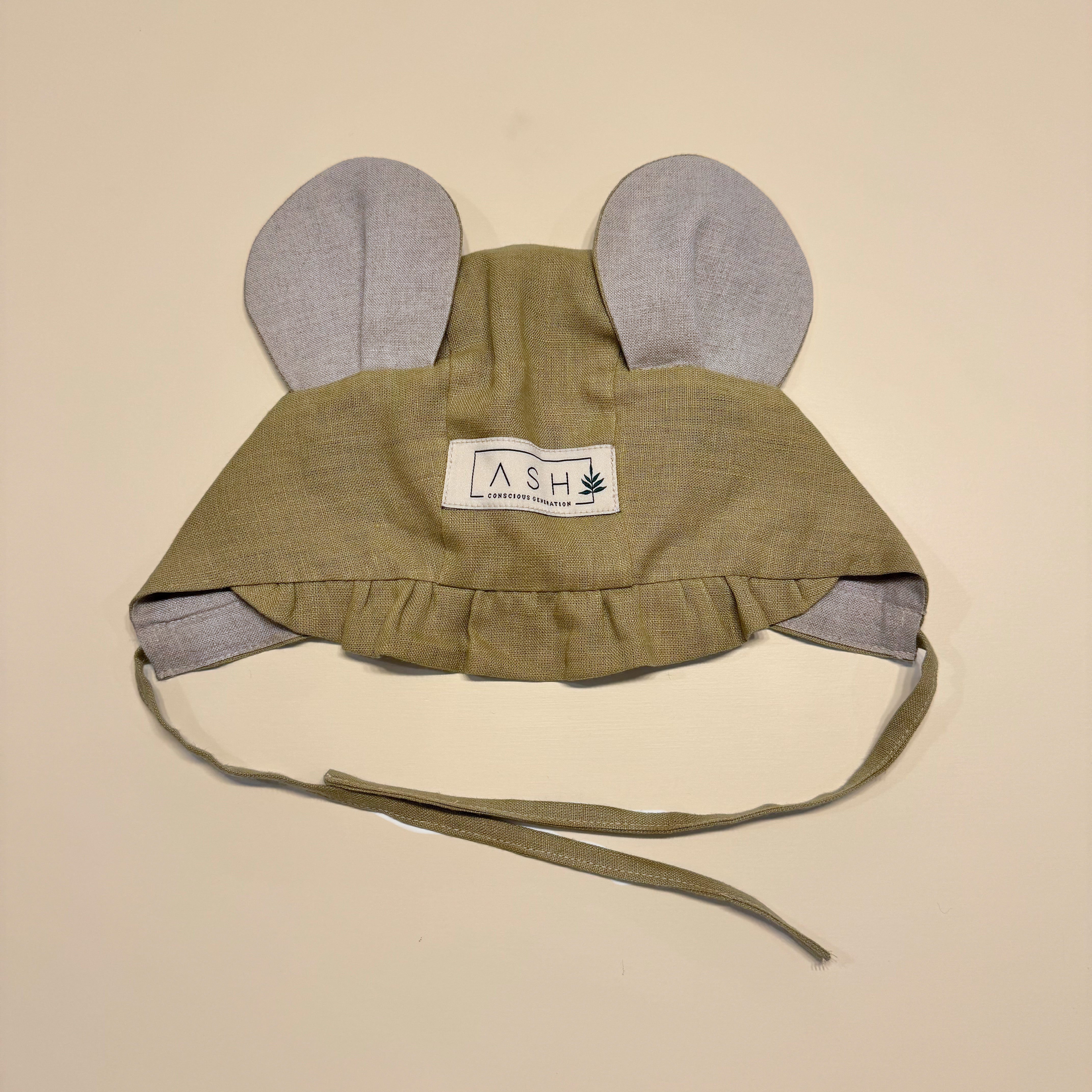 ASH generation] mouse bonnet (wavy) / pistachio – ANOKO.