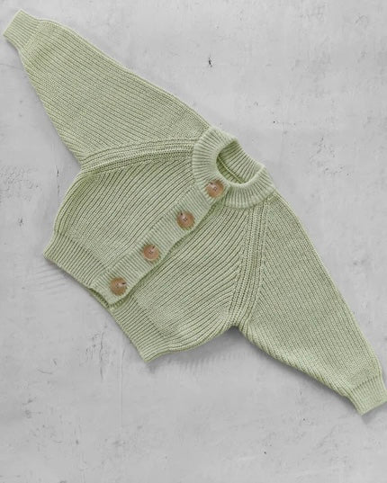 Knit cardigan - Light Olive [EARTH THE ARCHIVE] (26AW)