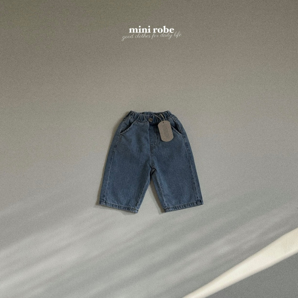 [minirobe] side denim pants - SS24