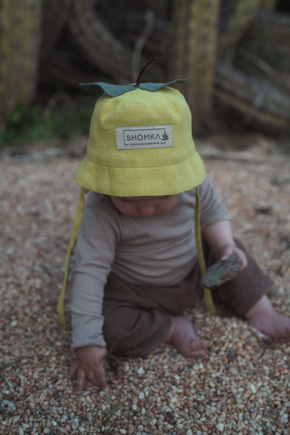 【オーダー会】'LEMON' LINEN FRUITS HAT [SHOMKA] 【2026年4月中旬以降順次発送】