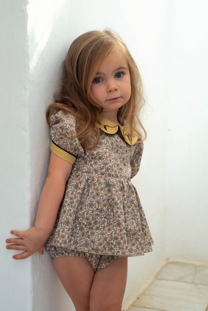 Rompers with frill skirt - Cashmere [Popelin] (25SS)