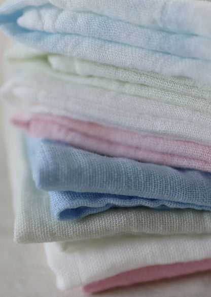 Plant dyed organic cloths set - Tie dye [EARTH THE ARCHIVE] (26AW)
