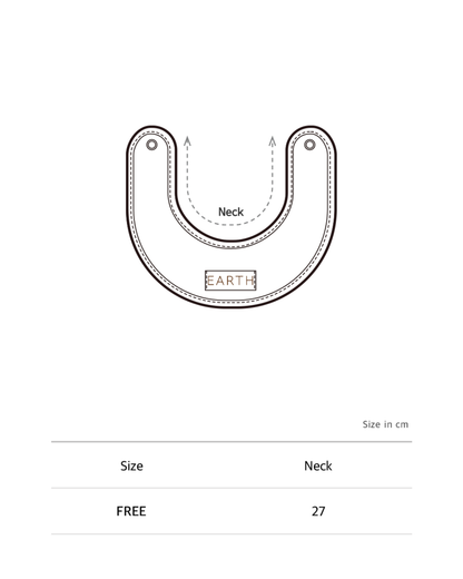 Organic new born bib - Ecru Cream [EARTH THE ARCHIVE] (26AW)