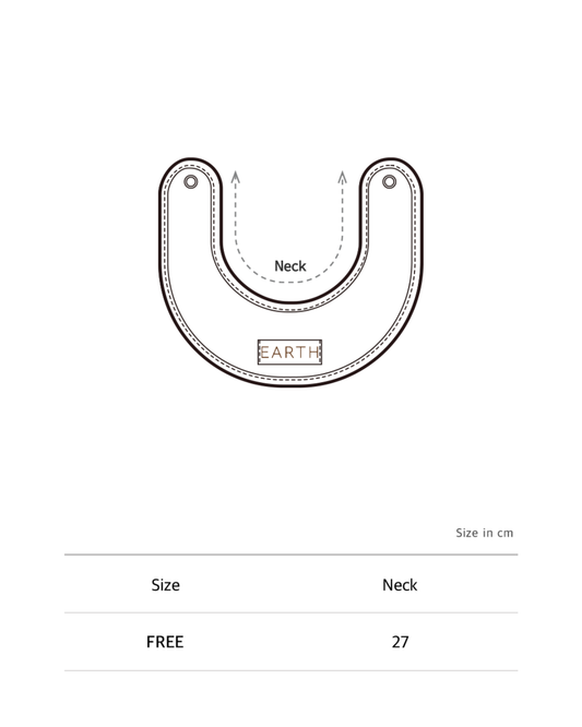 Organic new born bib - Ecru Cream [EARTH THE ARCHIVE] (26AW)