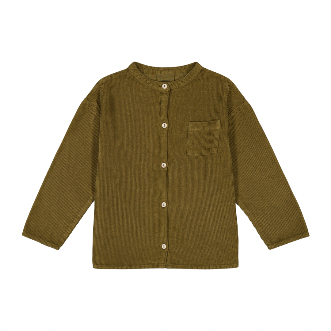 JIM SHIRT - GREEN NUTRIA [STUDIO BOHEME] (25AW)