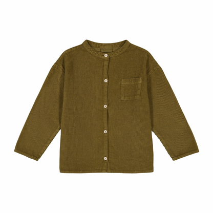 【予約販売】 JIM SHIRT - GREEN NUTRIA [STUDIO BOHEME] (25AW) 【2025年9月中旬以降入荷予定】