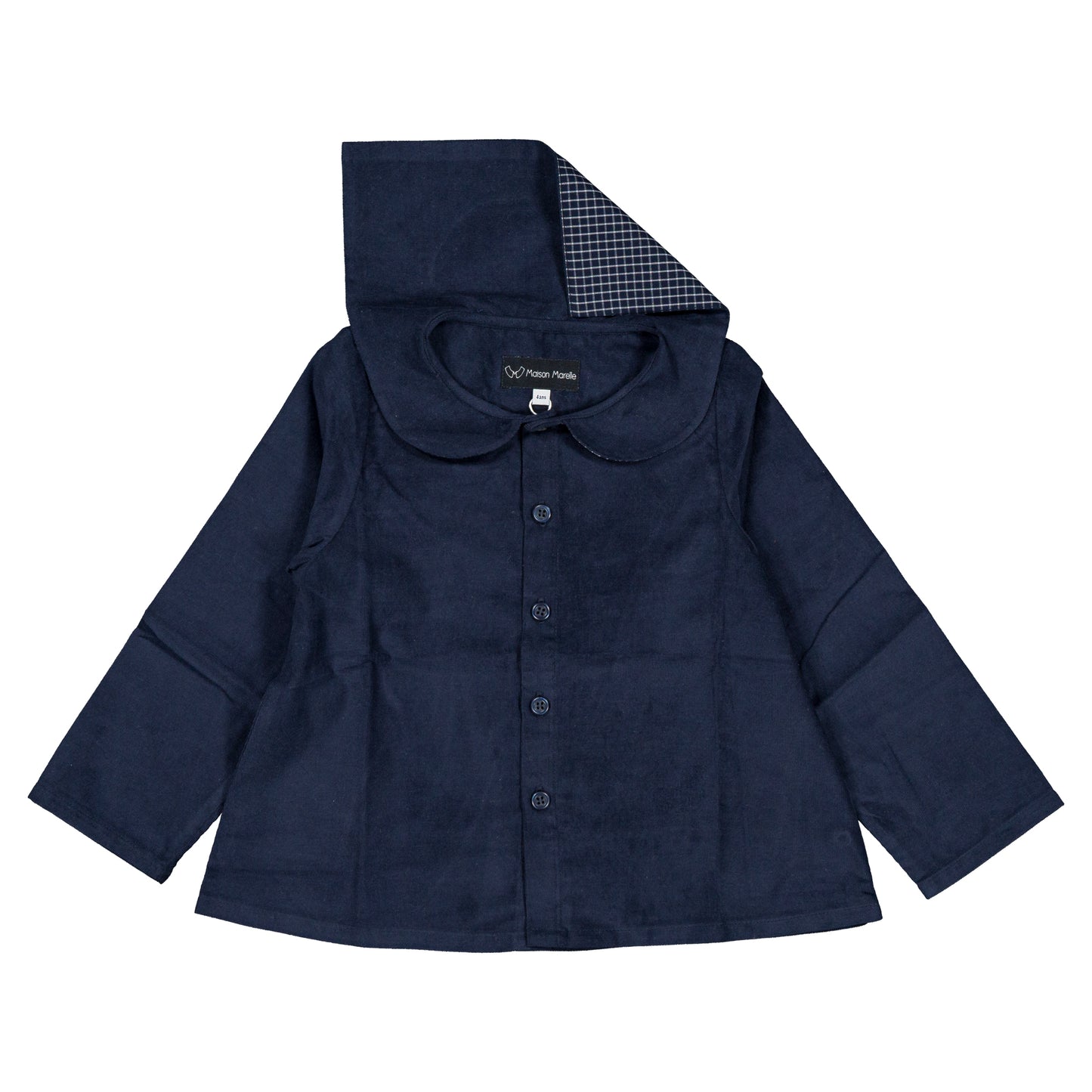 【オーダー会】 Shirt MONCEAU - velvet blue [Maison Marelle](25AW Drop1) 【2025年12月中旬以降発送予定】