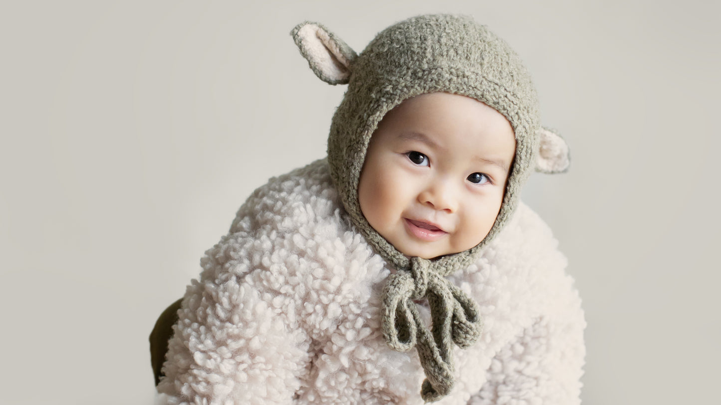 【オーダー会】 Sheep Bonnet - Olive  [GANG OF KIDS / ギャングオブキッズ] 【2025年11月中旬頃発送予定】