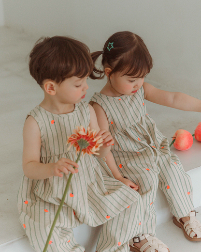 Peach Bloom Linen Suit  [Doucement] (25SS)