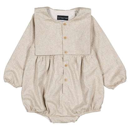 【オーダー会】 Romper ALMA - flannel beige [Maison Marelle](25AW Drop1) 【2025年12月中旬以降発送予定】