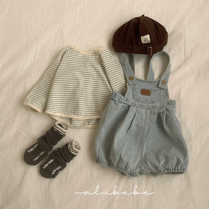 pumpkin denim suit