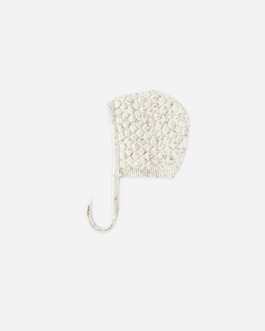 KNIT BONNET - NATURAL CONFETTI [QUINCY MAE] (25AW) Drop1