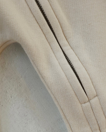 Organic French terry suit - Cream [EARTH THE ARCHIVE] (26AW)