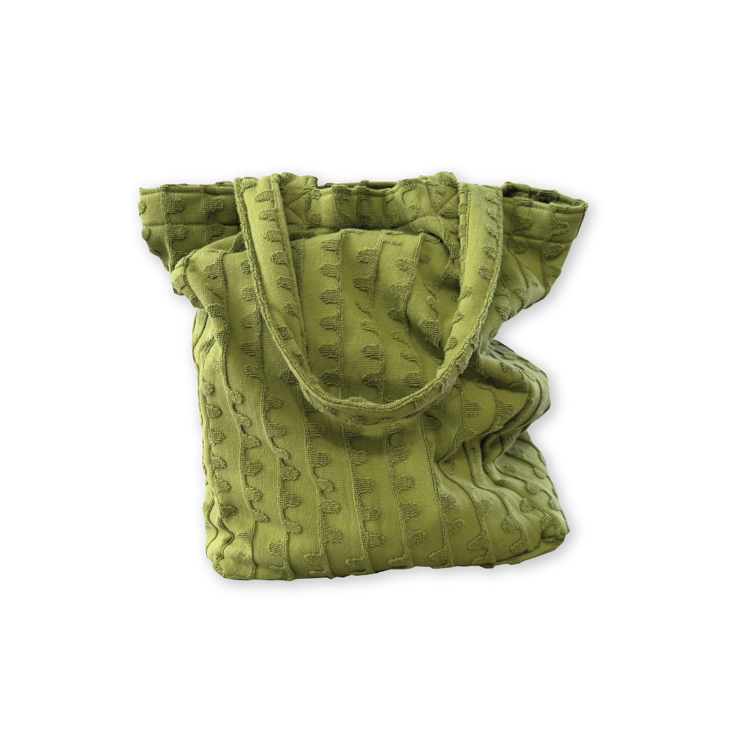 Terry Towelling Flow Beach Tote - Leaf [GROWN] (25HOL)