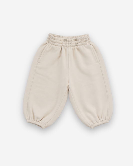 Organic French terry bottom - Cream [EARTH THE ARCHIVE] (26AW)