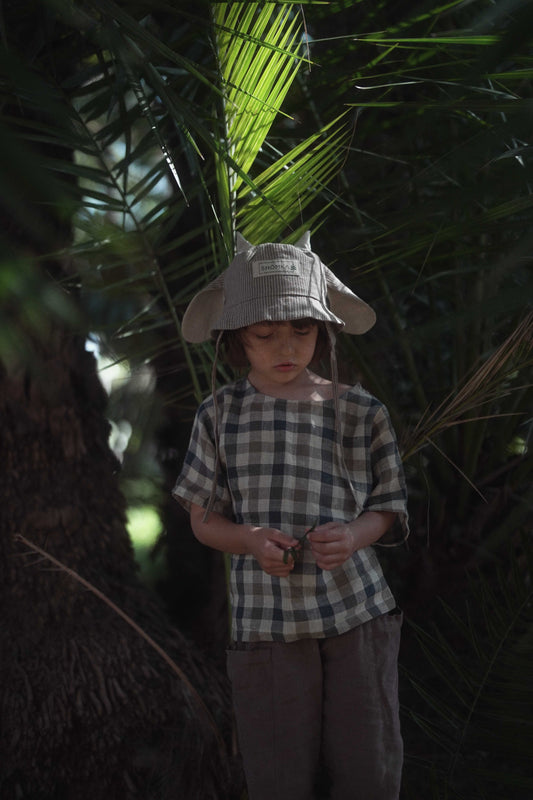 【オーダー会】'COW' LINEN HAT [SHOMKA] 【2026年4月中旬以降順次発送】