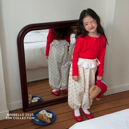 【予約販売】Sweety Lace Pants [NINIBELLO] (26SS)【2026年2月下旬以降順次発送】