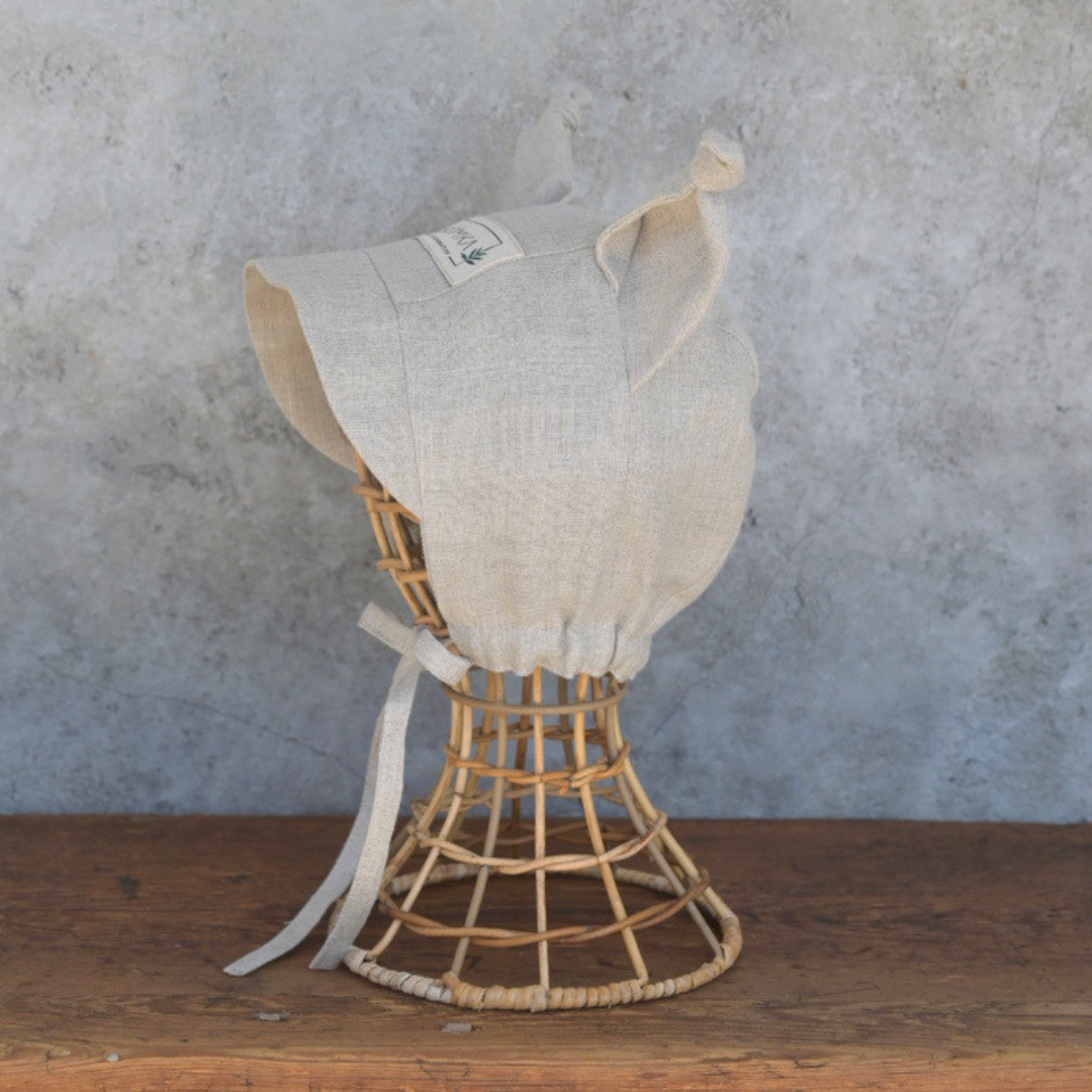 Lynx Linen Bonnet (Straight/Neutral) - Neutral [SHOMKA] – anoko.