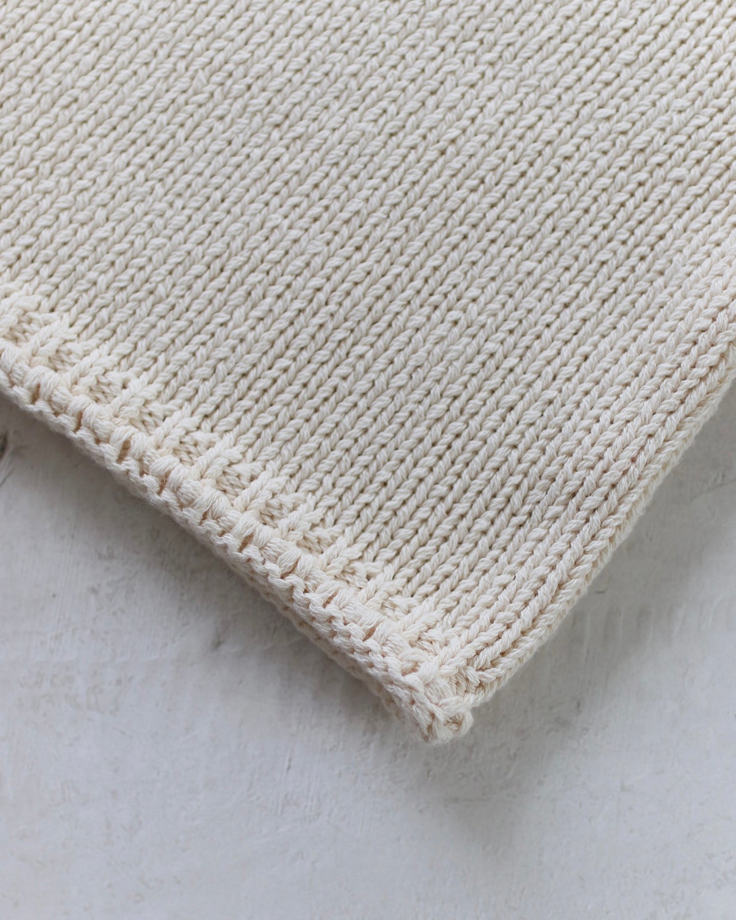 Knit top - Cream [EARTH THE ARCHIVE] (26AW)