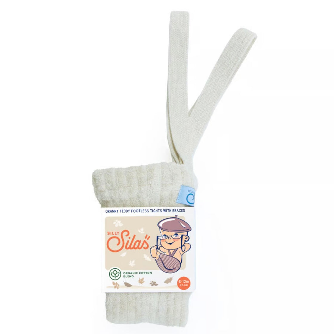 Granny Teddy Footless Tights With Braces - Cream Blend [SILLY Silas]