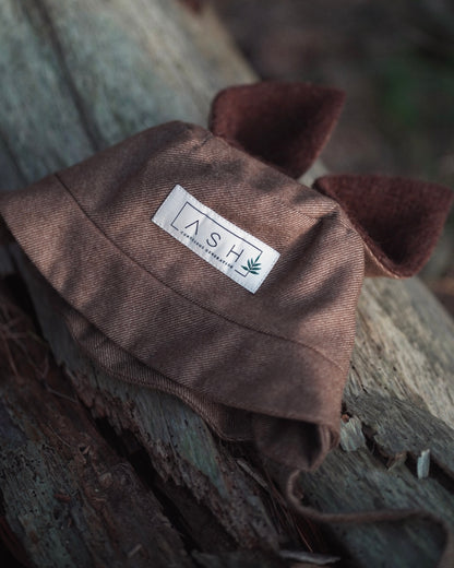 WOOL SQUIRREL HAT - HAZELNUT (ALPACA EAR)