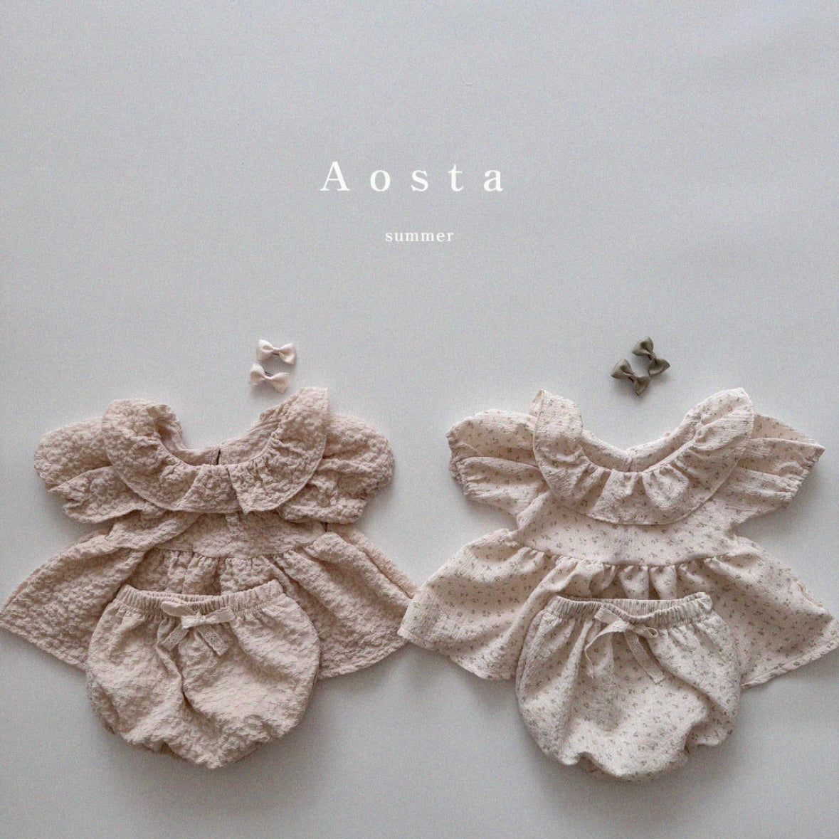 [aosta] Olivia bloomer (ivory flower) - SS24