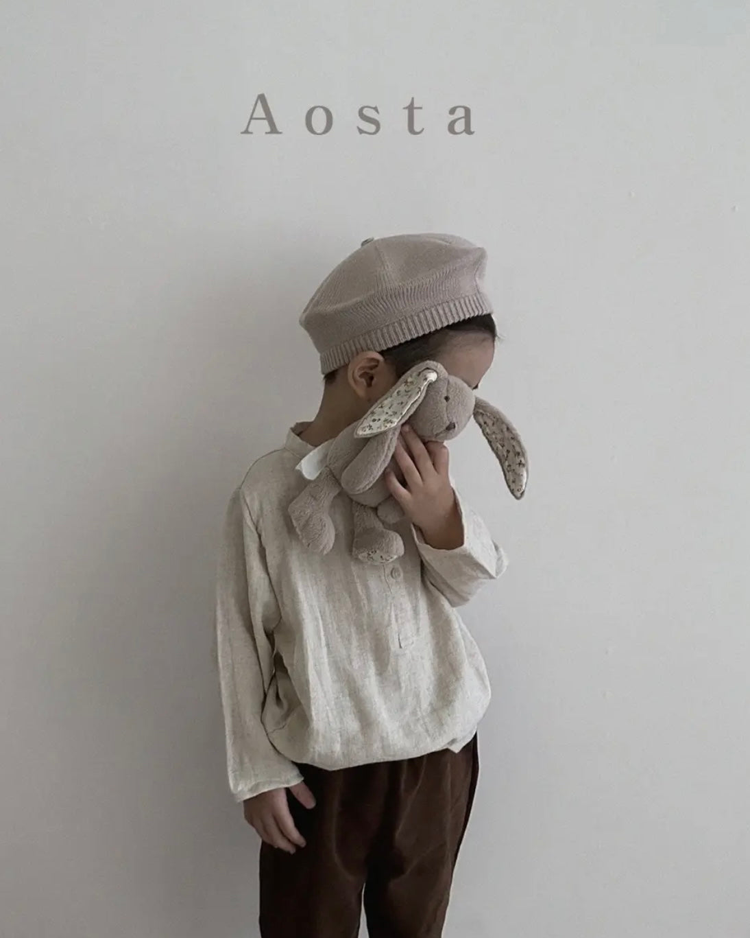 [aosta] peter shirt / beige