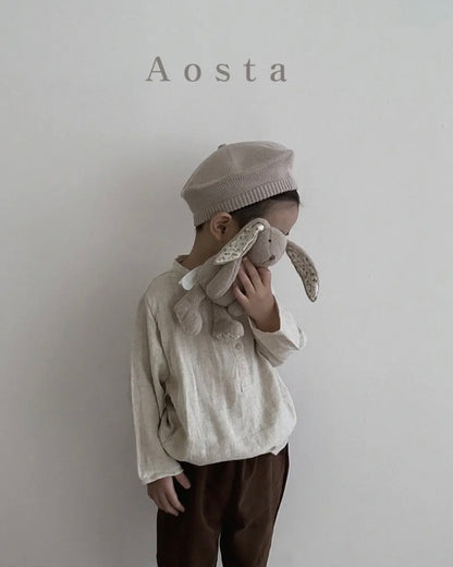 [aosta] peter shirt / beige